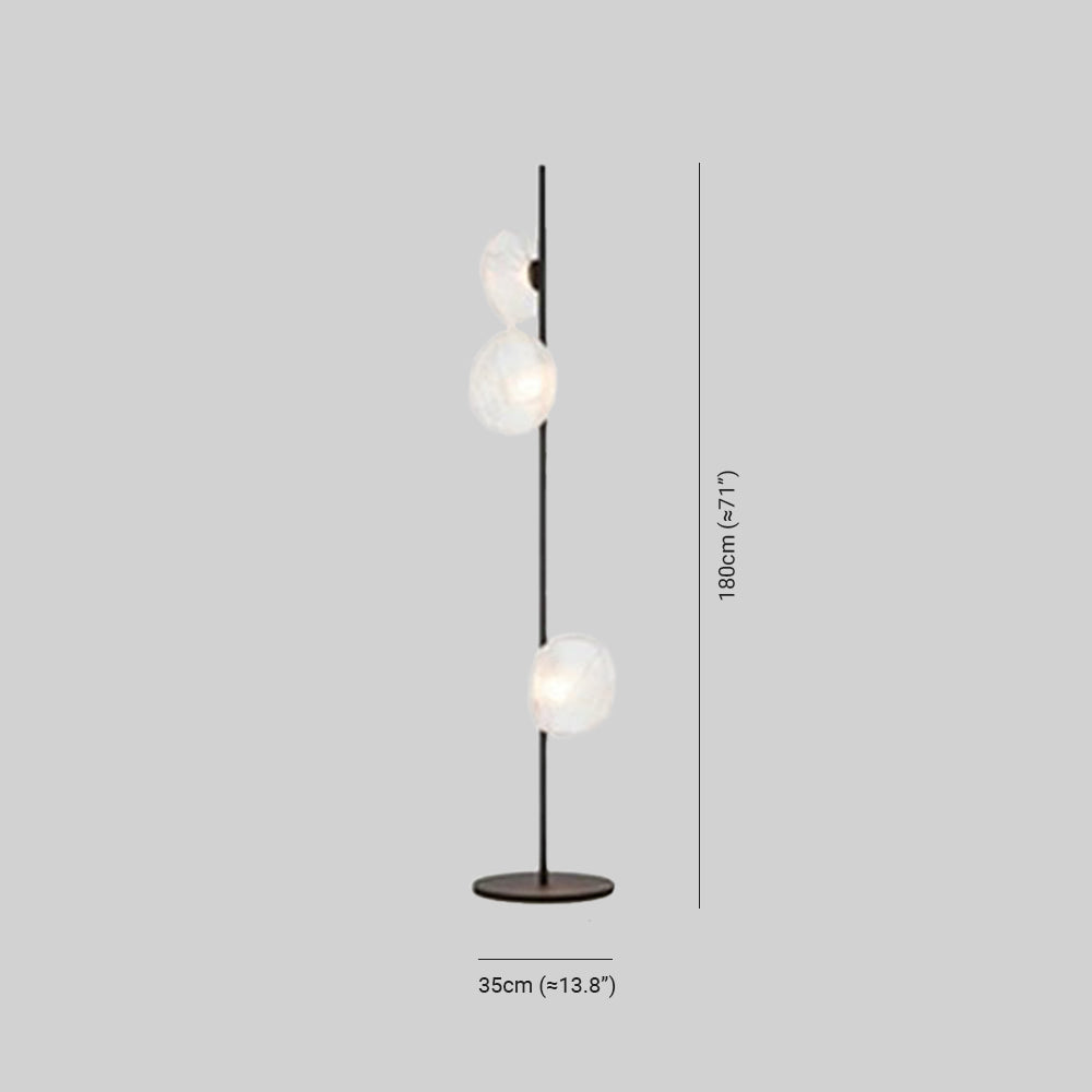 Wardenena Glass Floor Lamp-Moonnatur