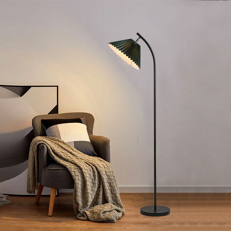 Erlenwood Fabric Floor Lamp-Moonnatur