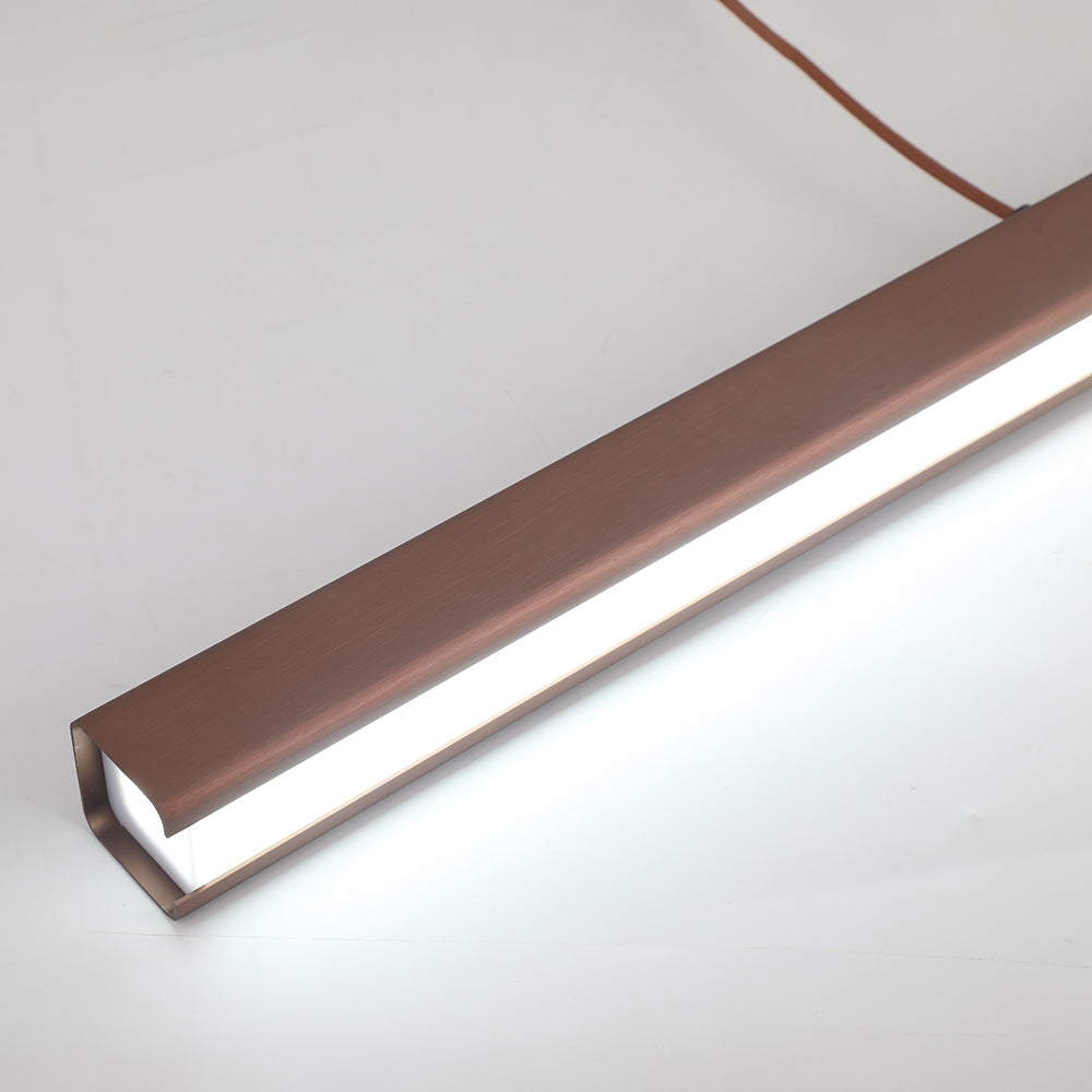 Thala Modern Linear Metal LED Pendant Light Black/Brown - Neutralighting