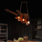 Urenwren Pine Wood Pendant Light-Moonnatur
