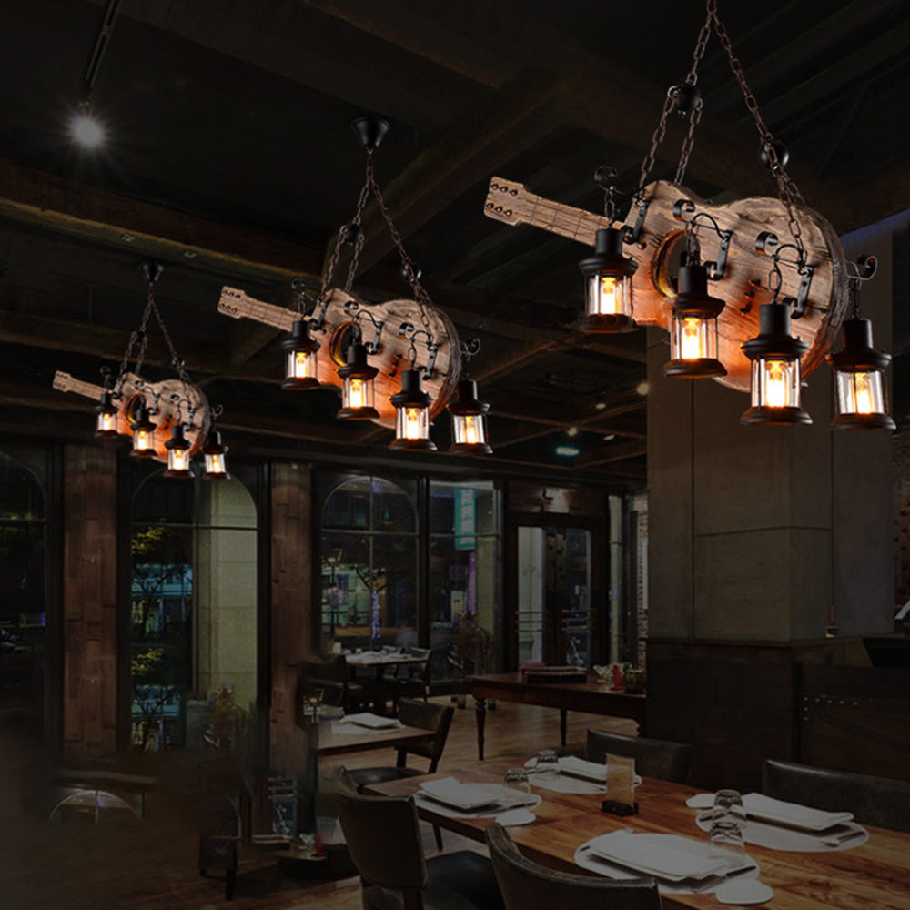 Tarnelley Pine Wood Pendant Light-Moonnatur