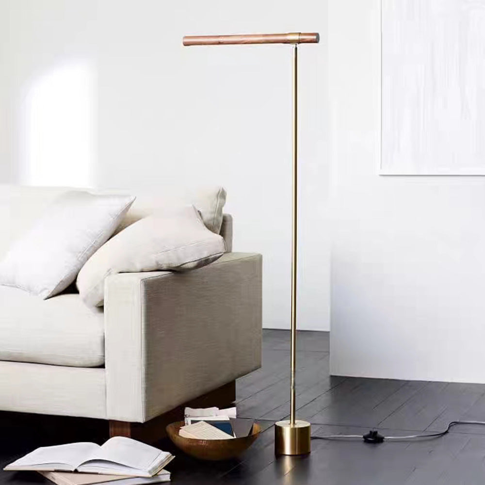 Ashenina Wood Floor Lamp-Moonnatur