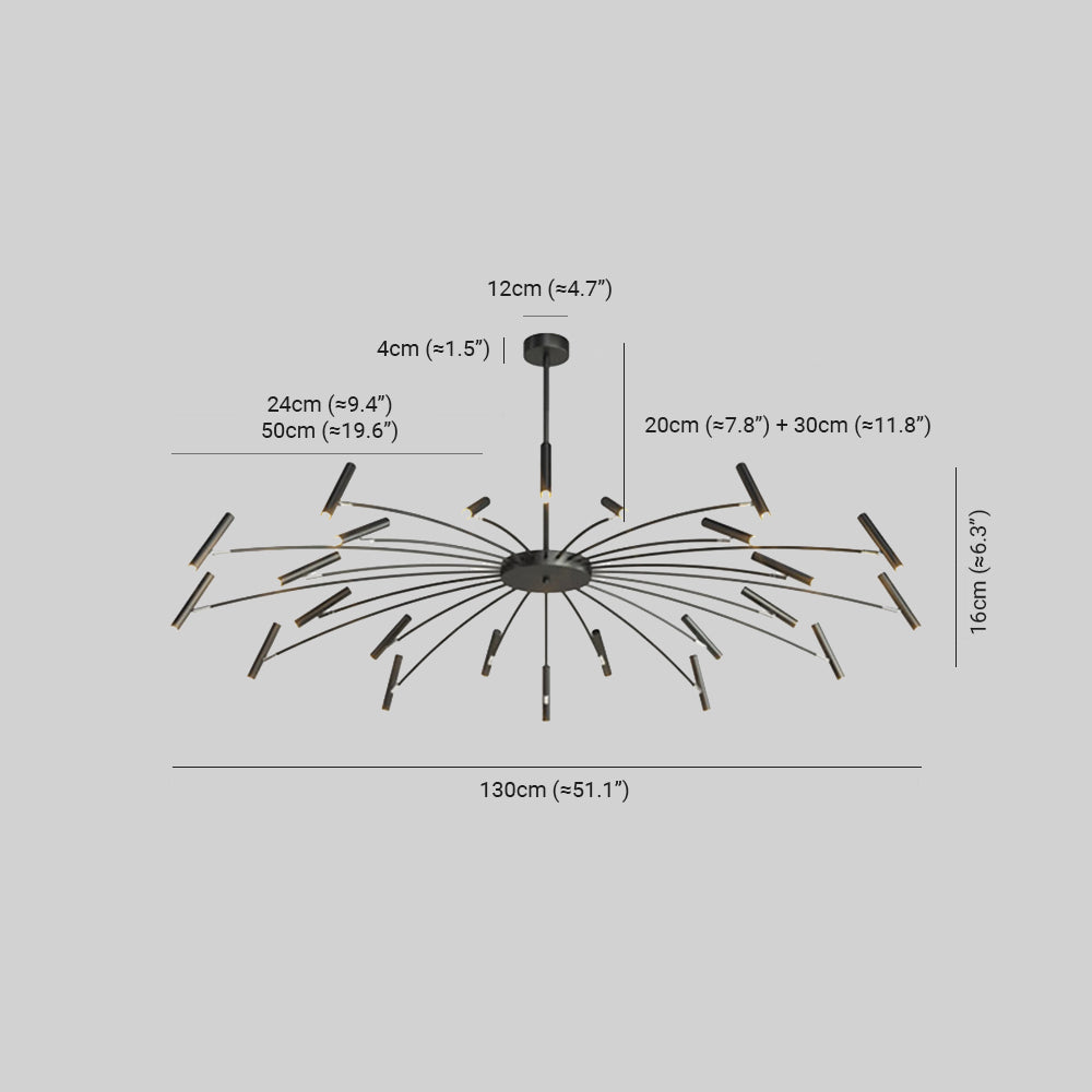 Penrelheath Metal Chandelier-Moonnatur