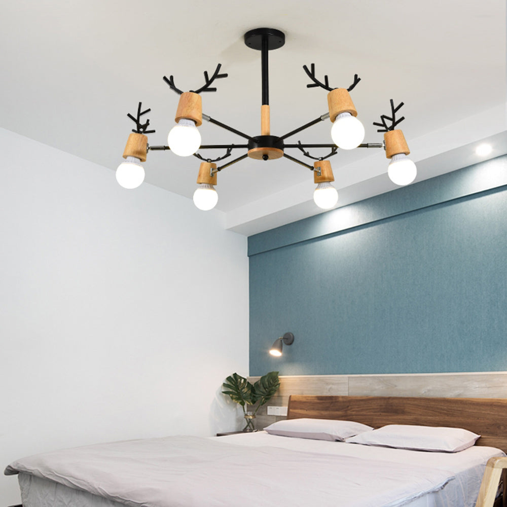 Keldelenna Wood Pendant Light-Moonnatur