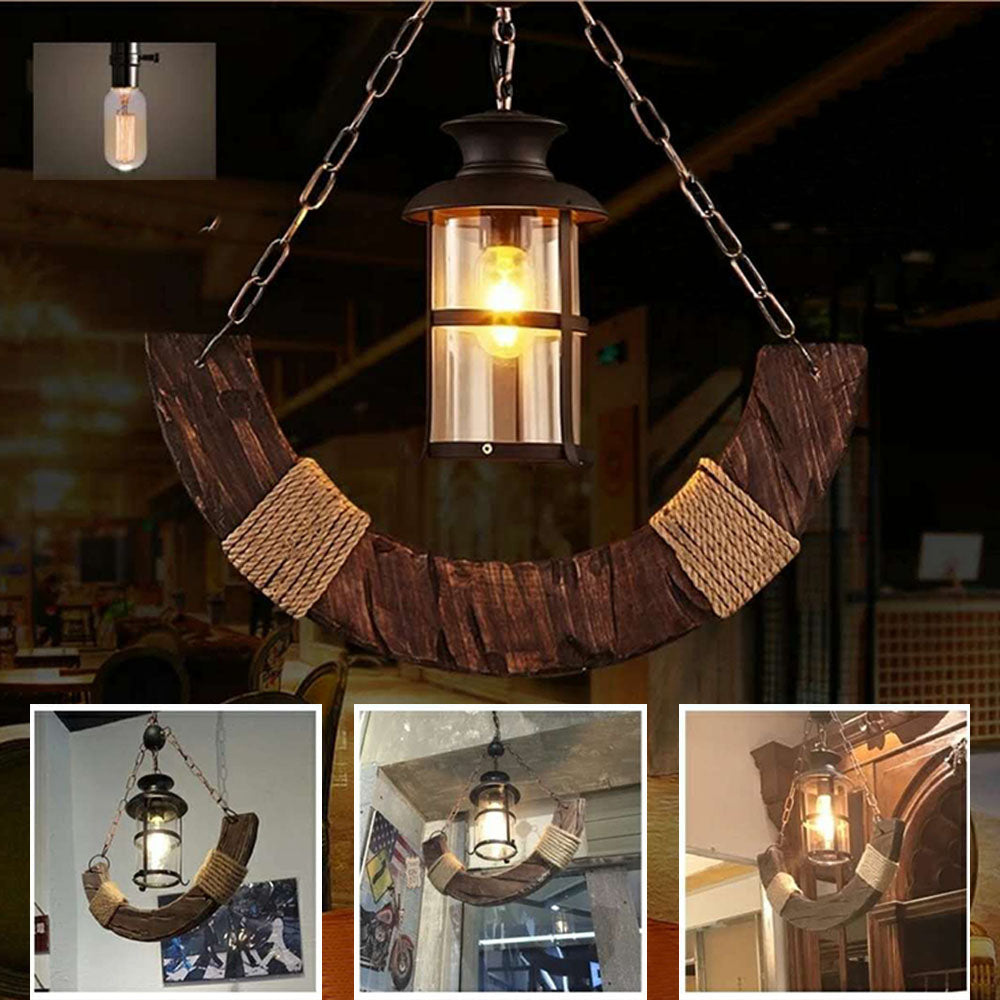 Valdenrose Pine Wood Pendant Light-Moonnatur