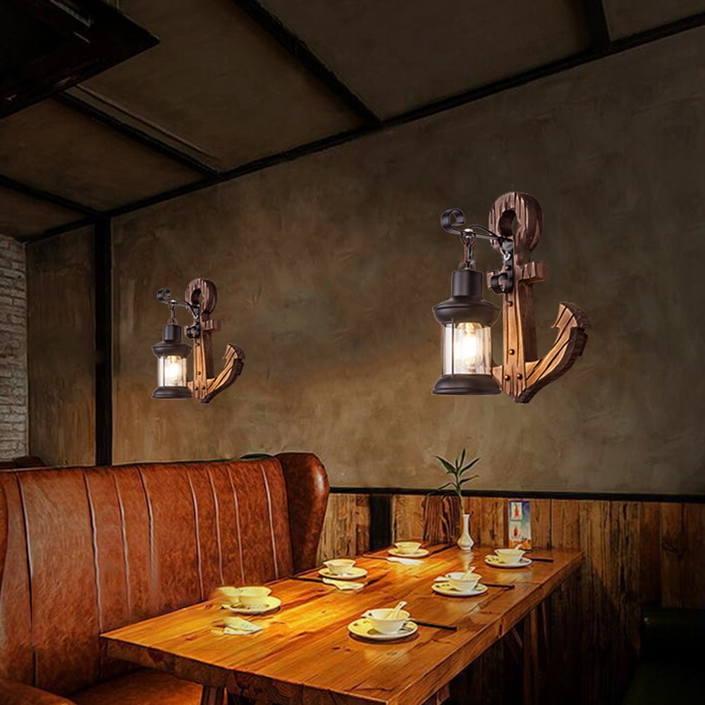 Verrenelia Pine Wood Wall Light-Moonnatur