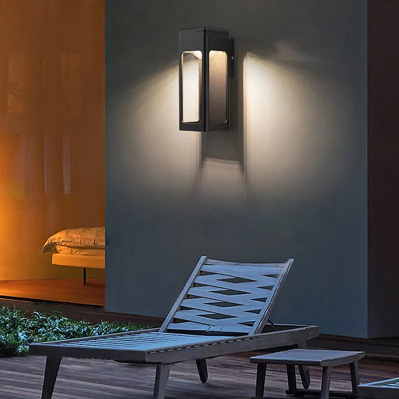Solith Modern Waterproof Minimalist Geometric Outdoor Wall Light - Neutralighting
