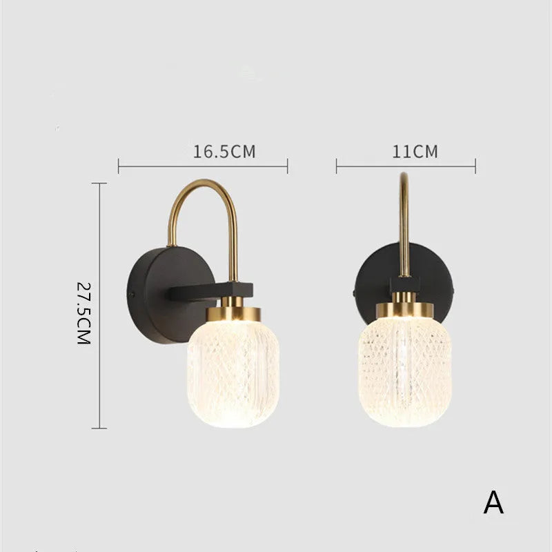 Ardo Modern Metal/Acrylic Wall Lamp, 2 Style - Neutralighting