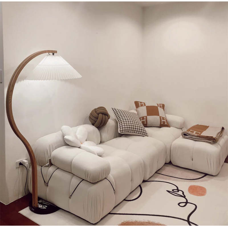 Ambelorie Fabric Floor Lamp-Moonnatur