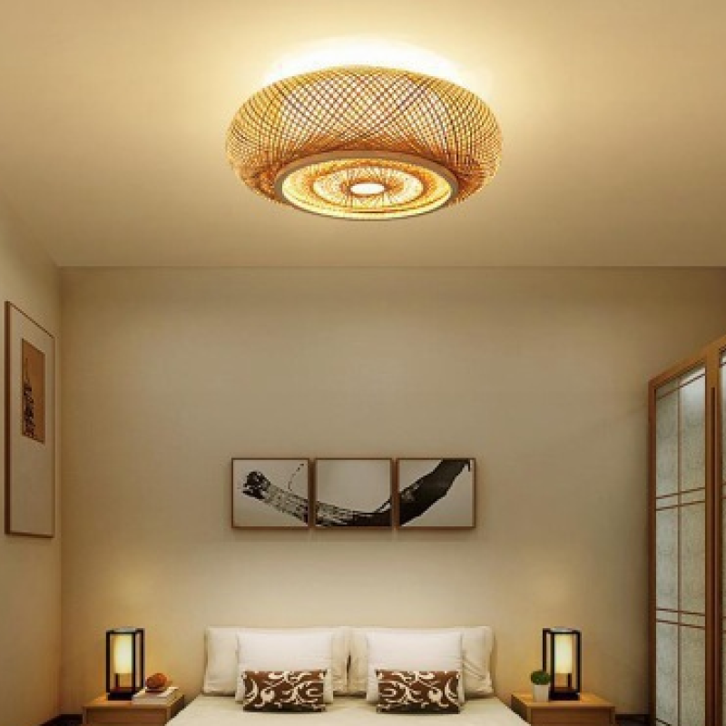 Lindelenelle Rattan Ceiling Light-Moonnatur