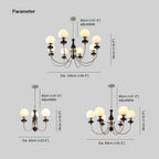 Laderaria Metal Chandelier-Moonnatur