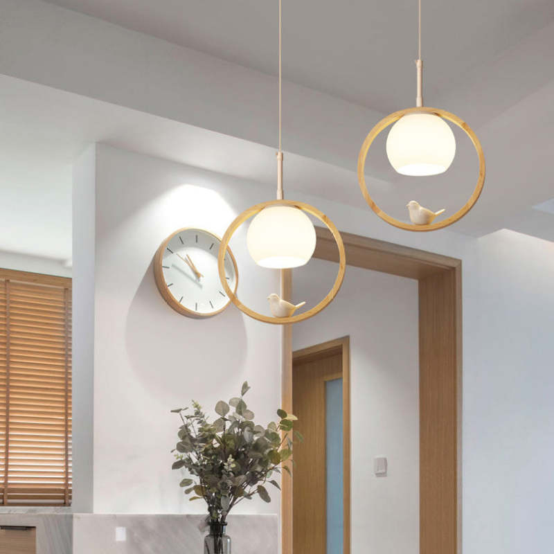 Fenrenden Wood Pendant Light-Moonnatur