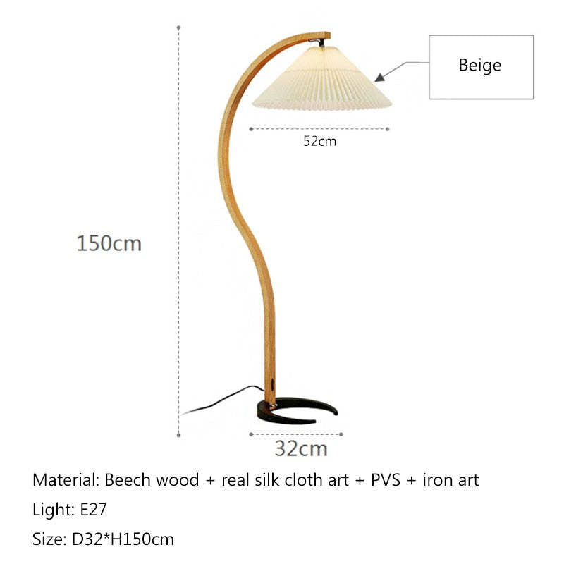 Ambelorie Fabric Floor Lamp-Moonnatur
