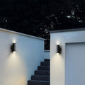 Kren Minimalist Metal Double-headed Outdoor Wall Lamp, Black - Neutralighting