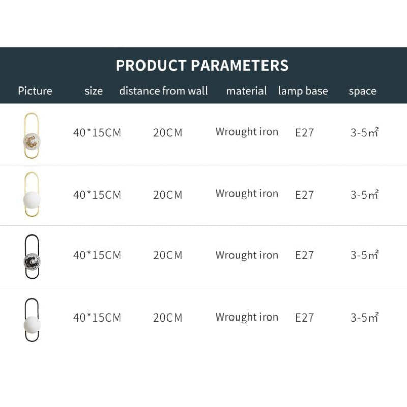 Caldenaelle Glass Wall Light-Moonnatur