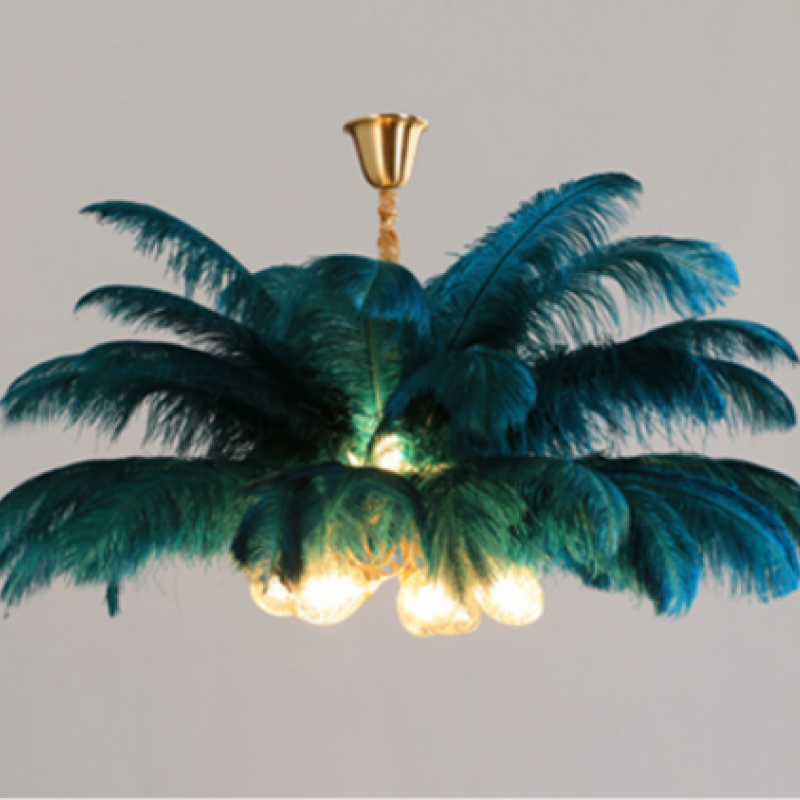 Dorrenwick Feather Pendant Light-Moonnatur