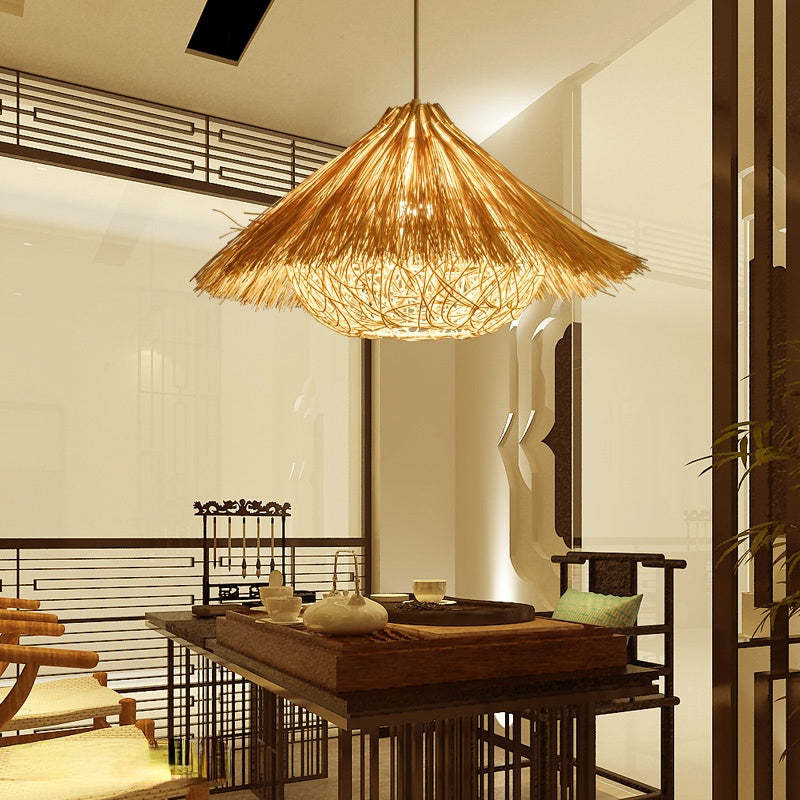 Norrelmere Rattan Pendant Light-Moonnatur