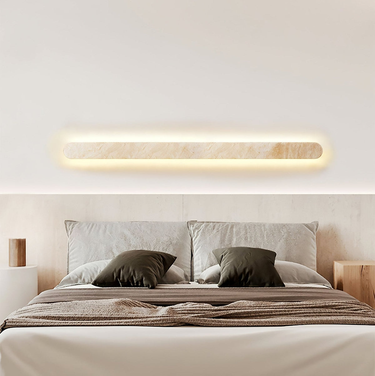 Wardenwell Travertine Wall Light-Moonnatur