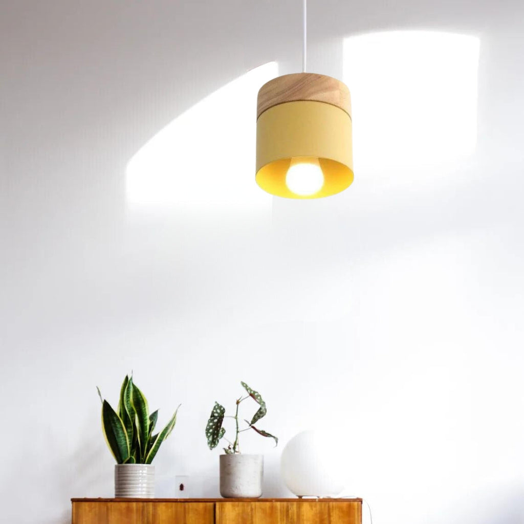 Hadrenash Wood Pendant Light-Moonnatur