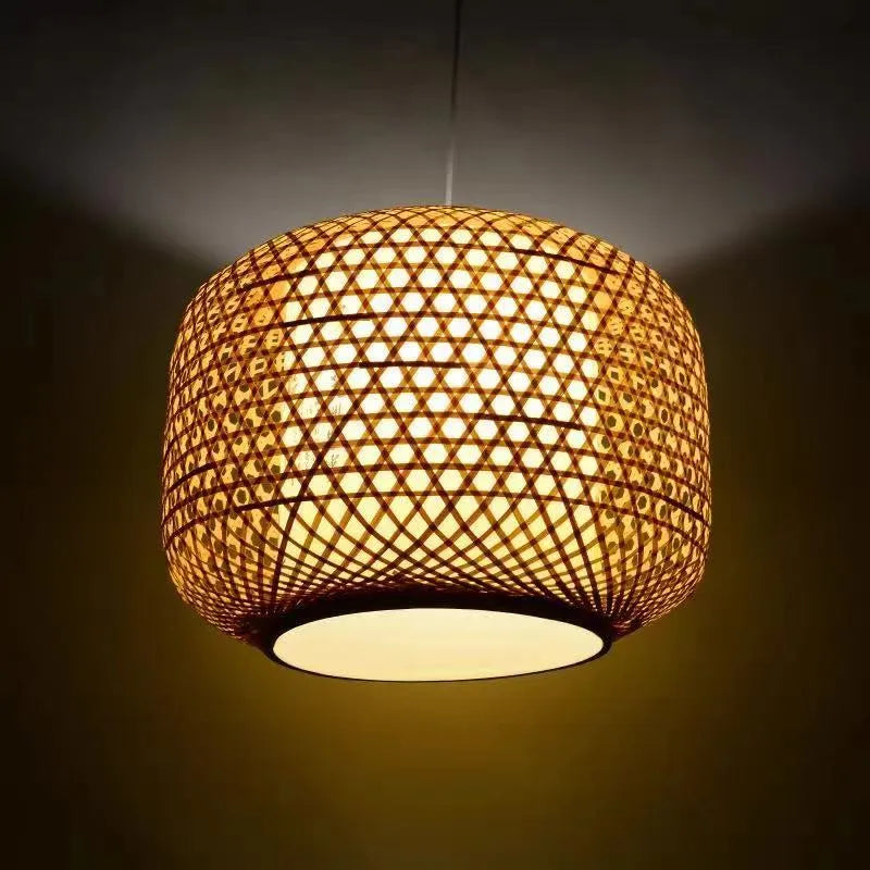 Dunselwick Wicker Pendant Light-Moonnatur