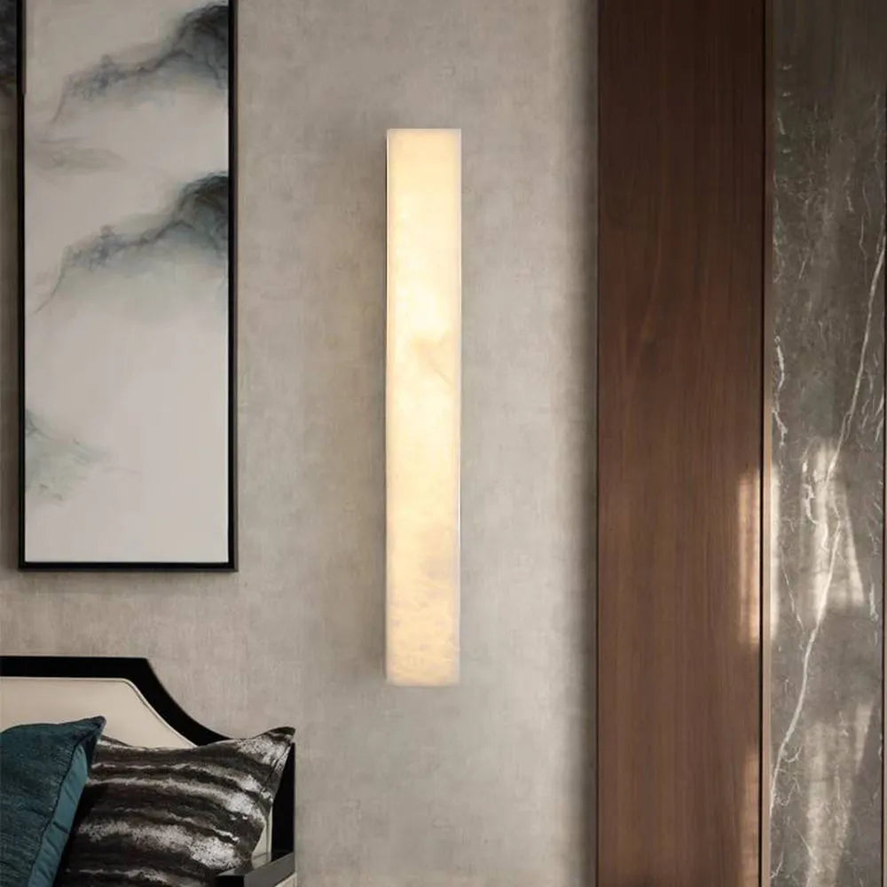 Ayen Modern Rectangular Resin Outdoor Wall Lamp, White - Neutralighting