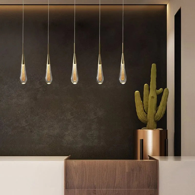 Teardrop Gold Pendant Light - Neutralighting