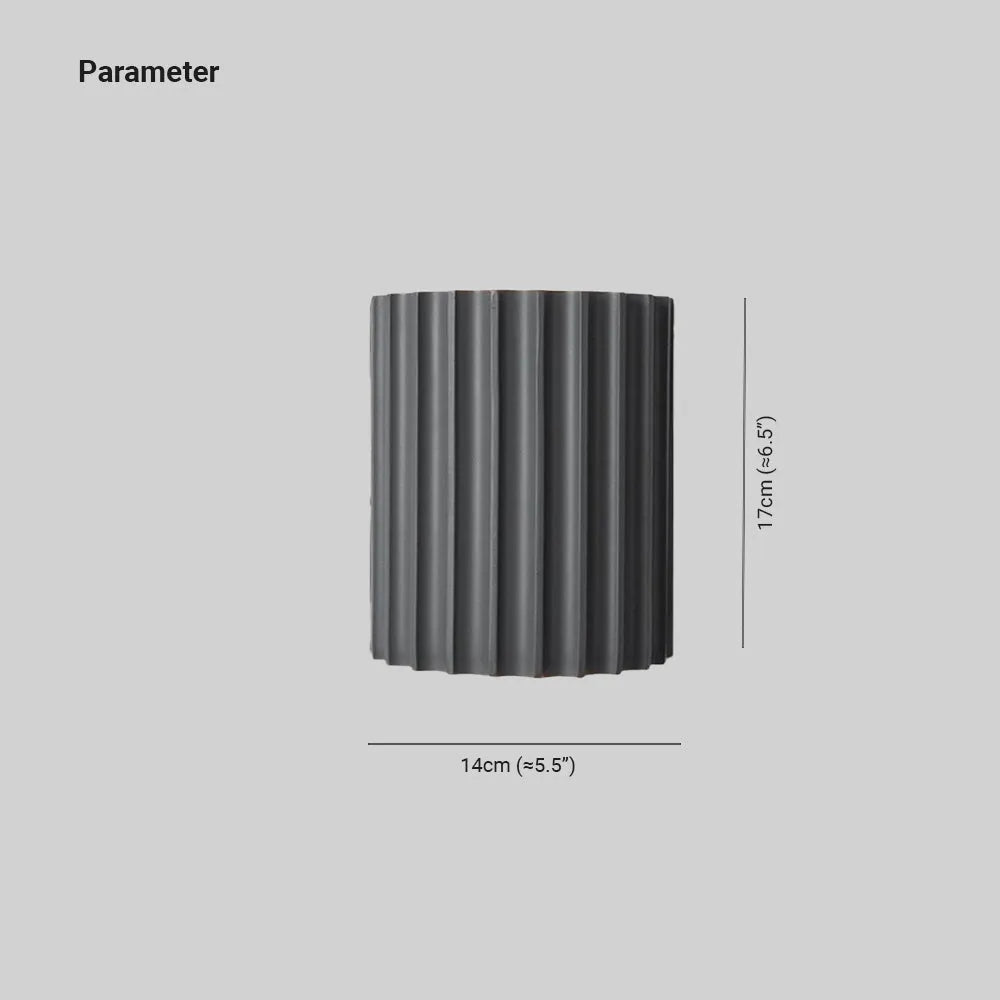 Cora Semi-cylindrical Resin Wall Lamp - Neutralighting