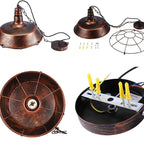 Tarnellark Metal Pendant Light-Moonnatur