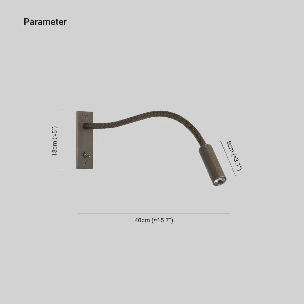 Vynex Minimalist Reading Adjustable Spotlight Wall Lamp - Neutralighting