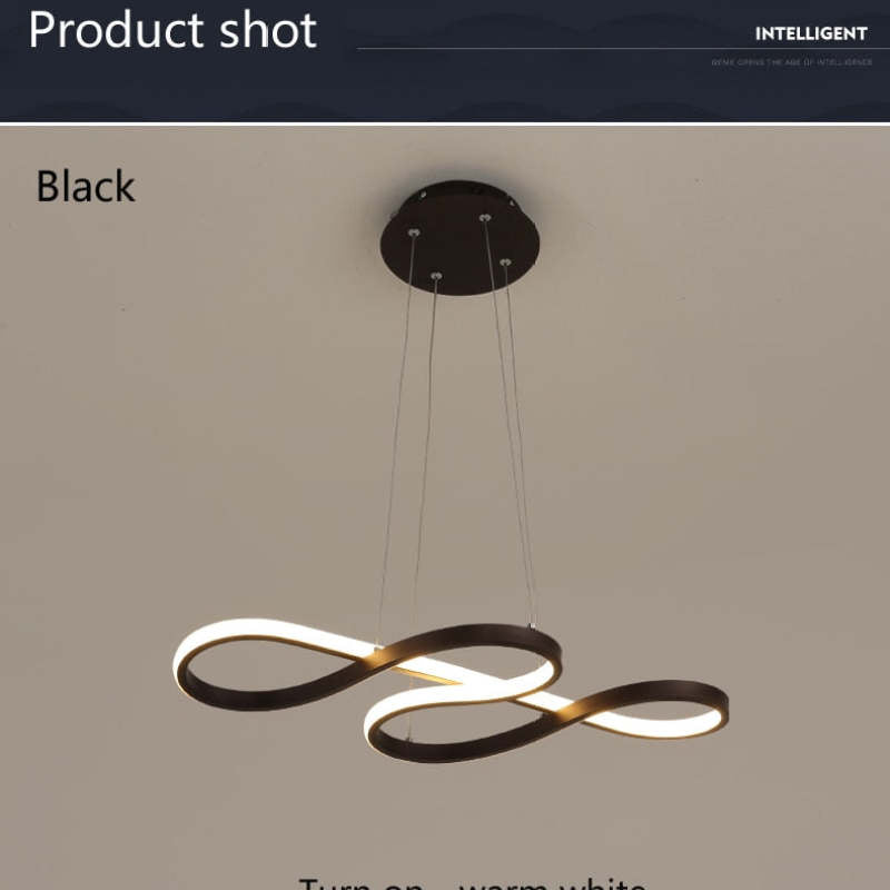 Durell Musical Note Pendant Light, Black & Gold - Neutralighting