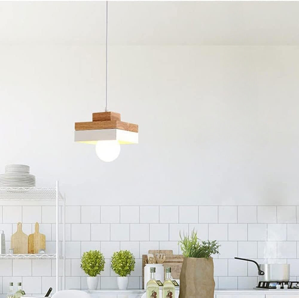 Quenelheath Wood Pendant Light-Moonnatur