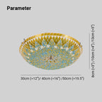 Kilvenina Glass Ceiling Light-Moonnatur