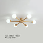 Baldenwynne Glass Ceiling Light-Moonnatur