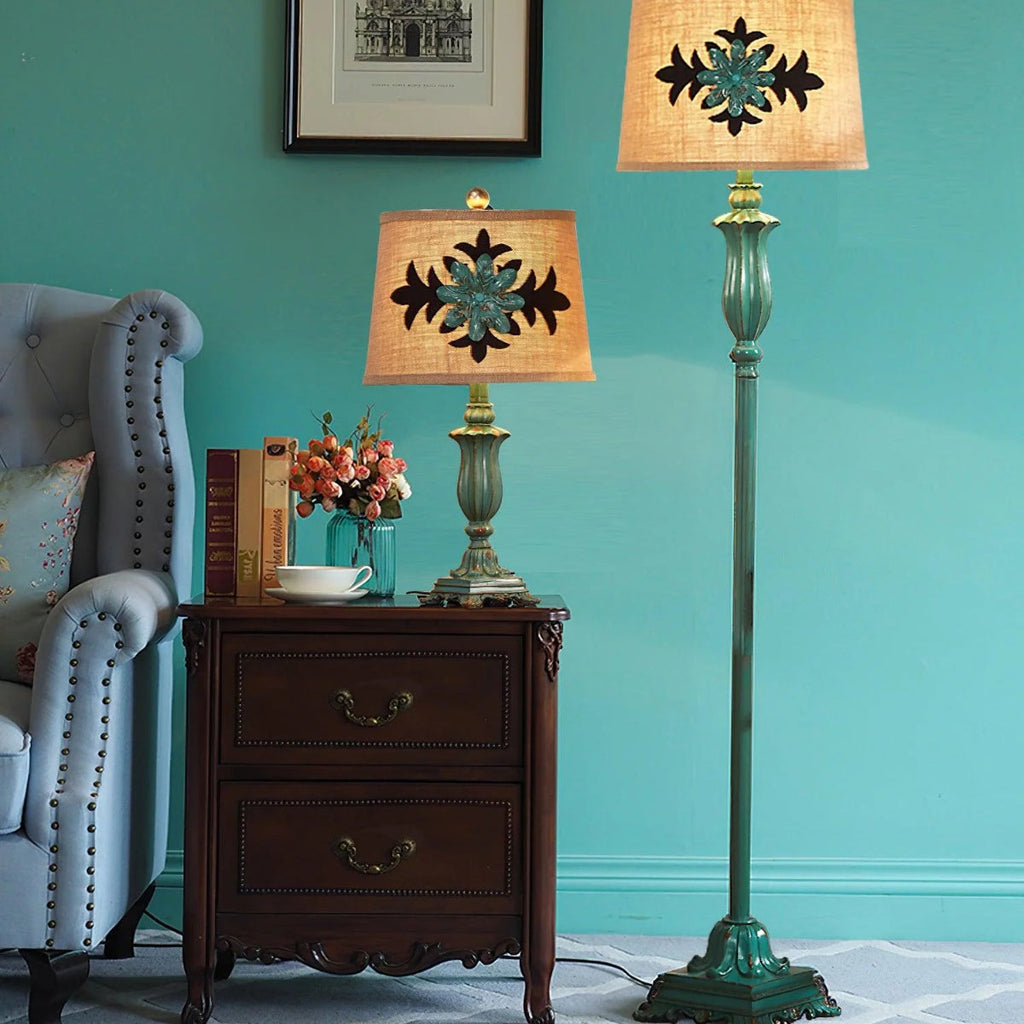 Hadrenhill Resin Floor Lamp-Moonnatur