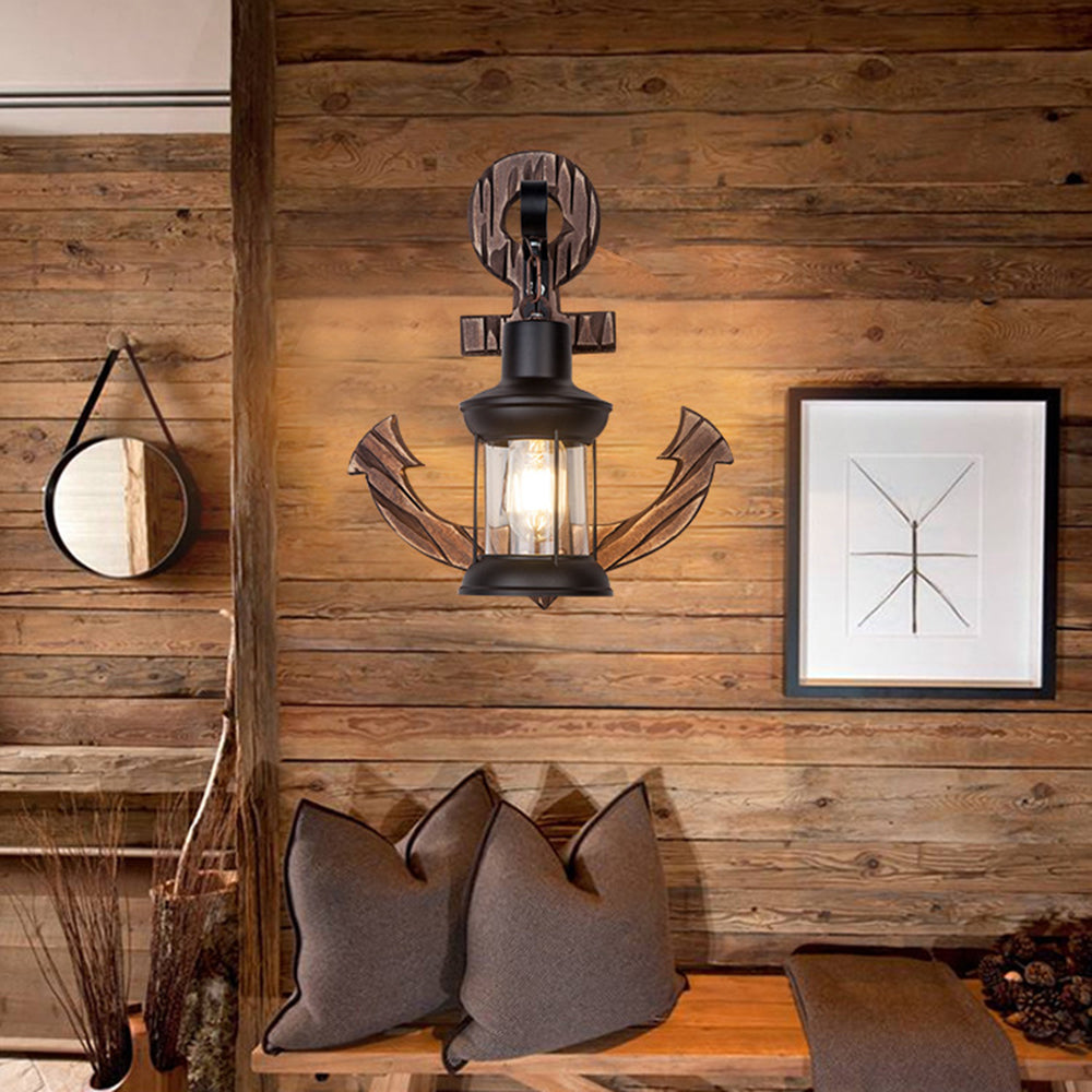 Verrenelia Pine Wood Wall Light-Moonnatur