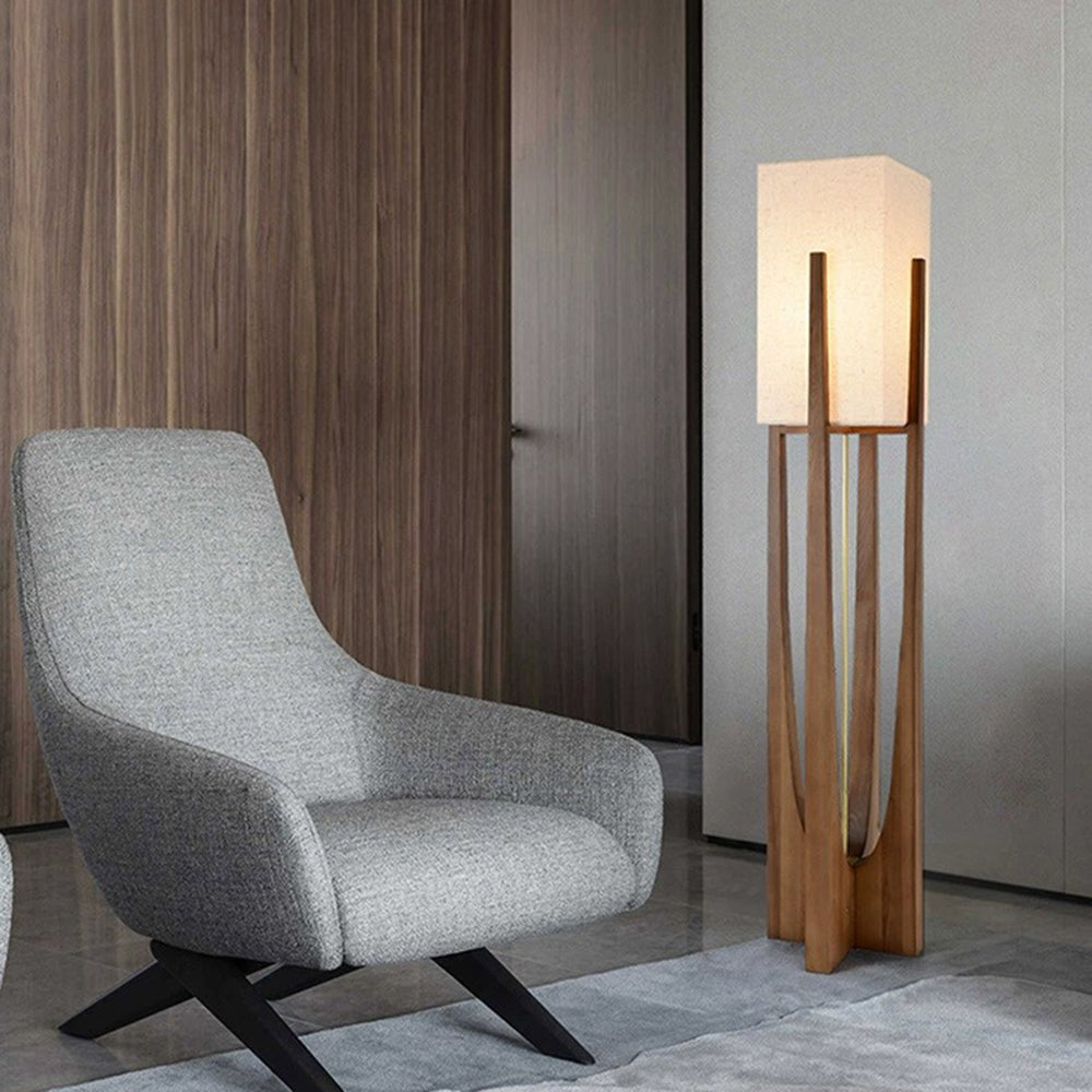 Veyrenaria Fabric Floor Lamp-Moonnatur