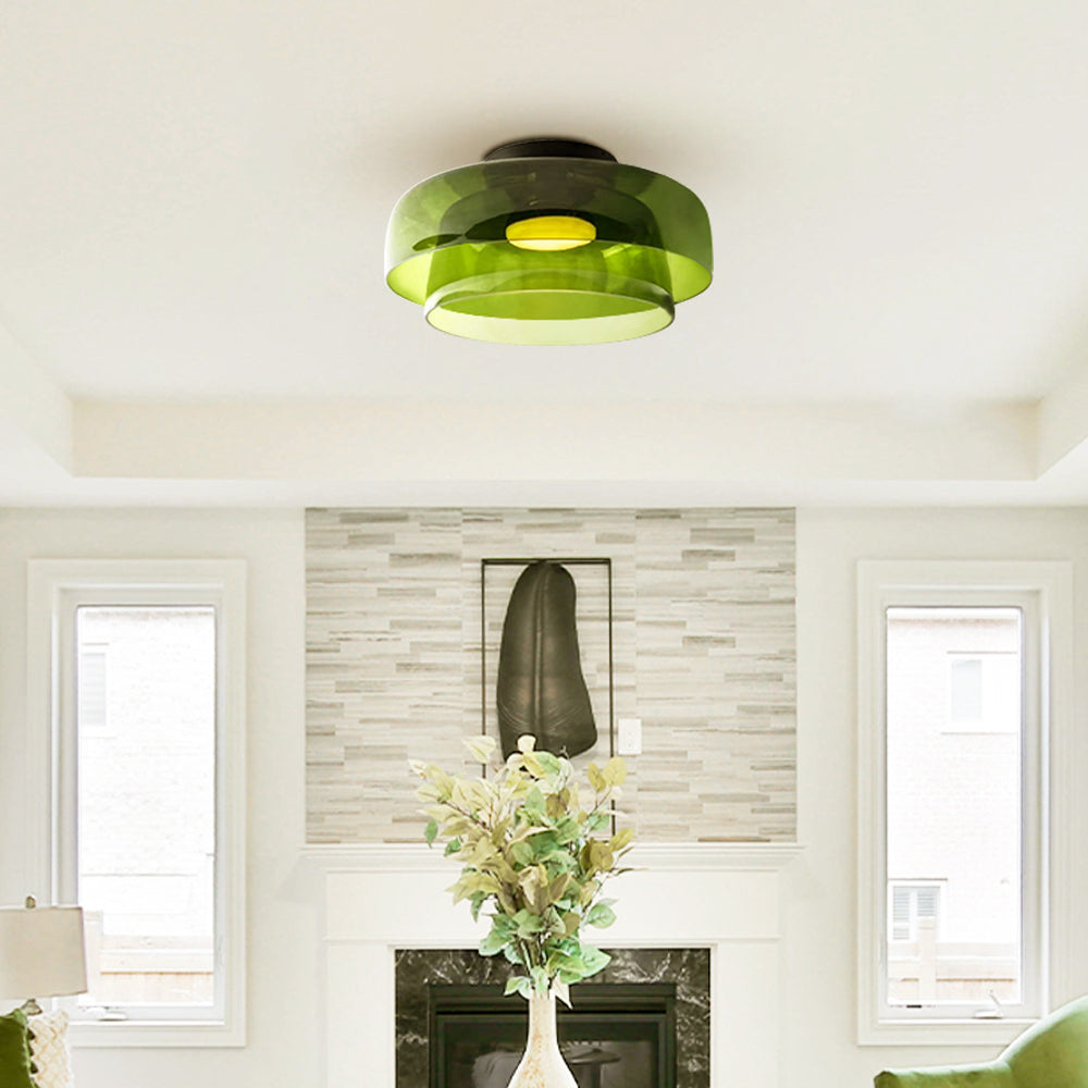 Ashenelia Glass Ceiling Light-Moonnatur