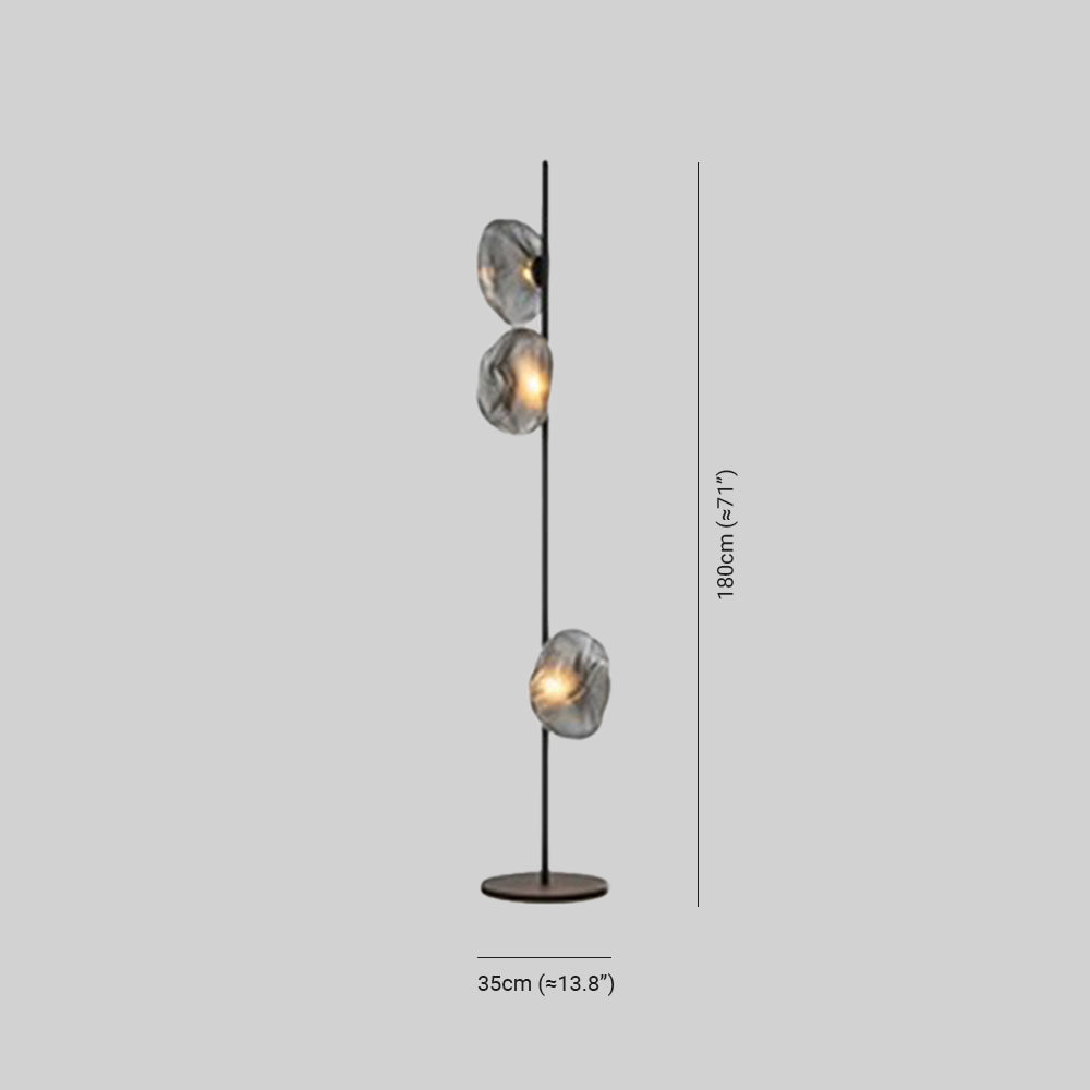 Wardenena Glass Floor Lamp-Moonnatur