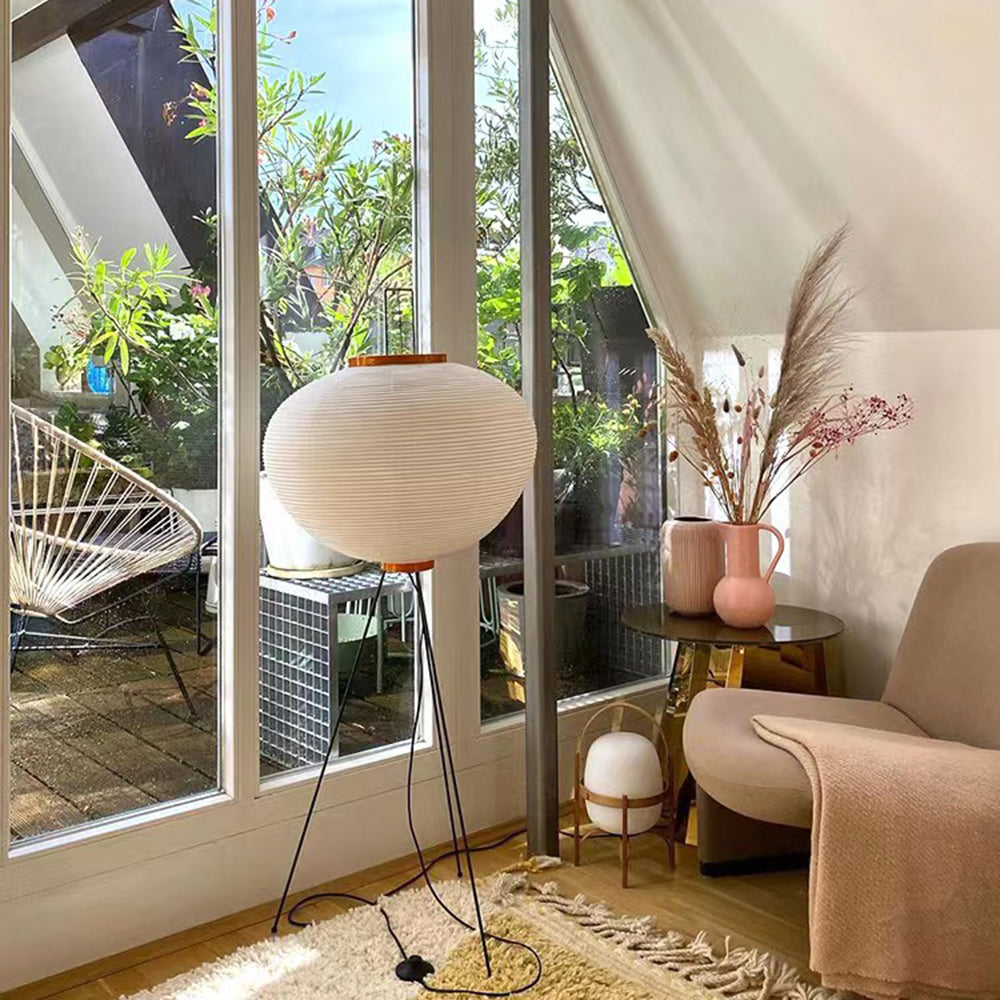 Weldeneth Rice Paper Floor Lamp-Moonnatur