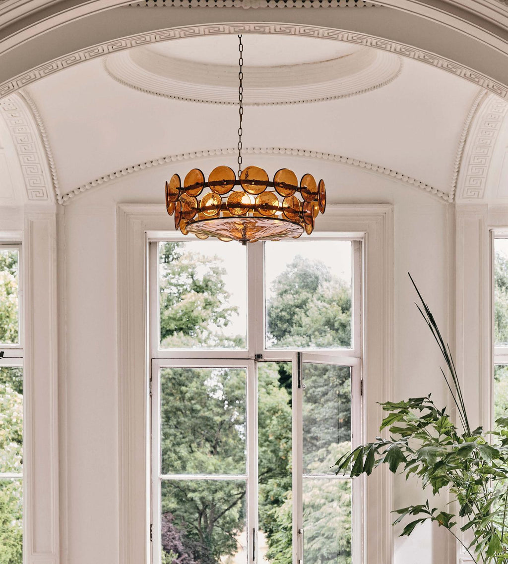Iveria Glass Chandelier-Moonnatur