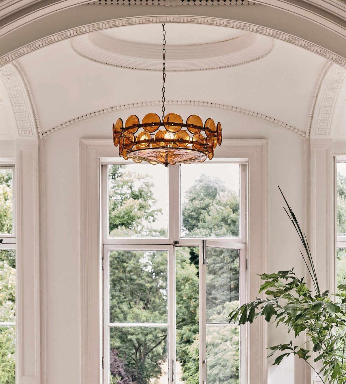 Iveria Glass Chandelier-Moonnatur
