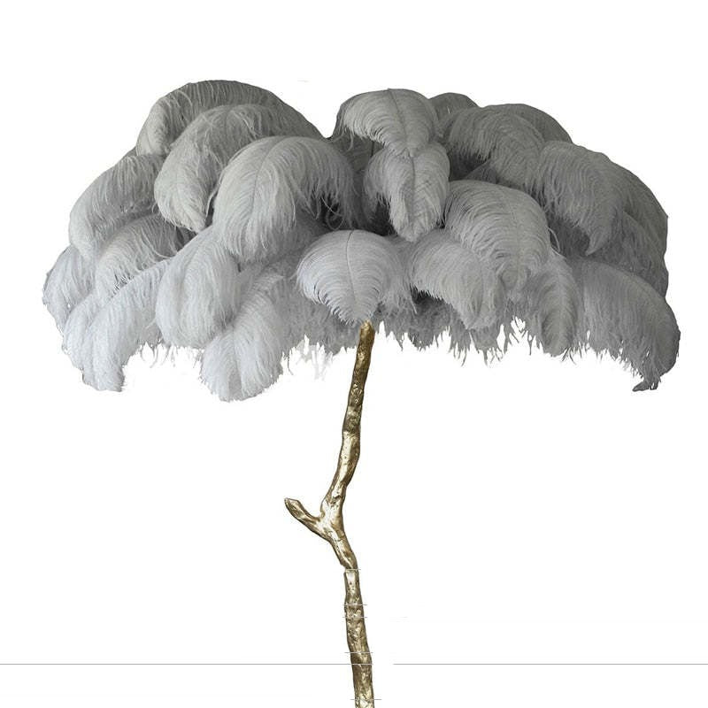 O'Moore Nordic Luxury Unique Ostrich Feather Floor Lamp/Table Lamp - Neutralighting