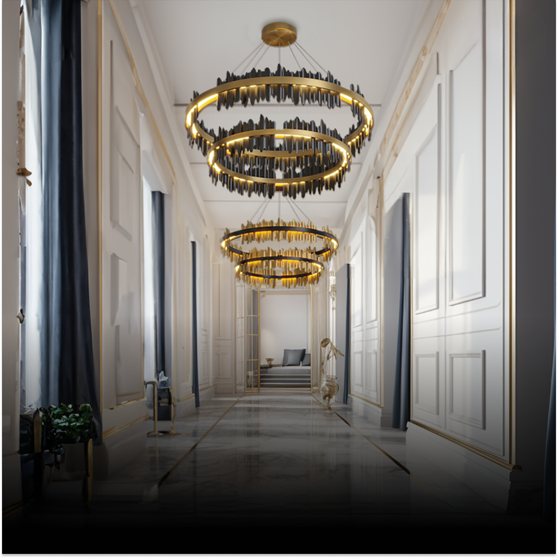 Camberorie Metal Chandelier-Moonnatur