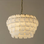 Wardenwood Alabaster Chandelier-Moonnatur