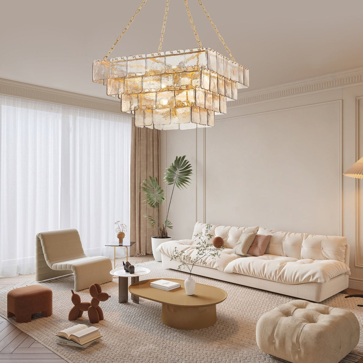 Cindelelia Glass Chandelier-Moonnatur