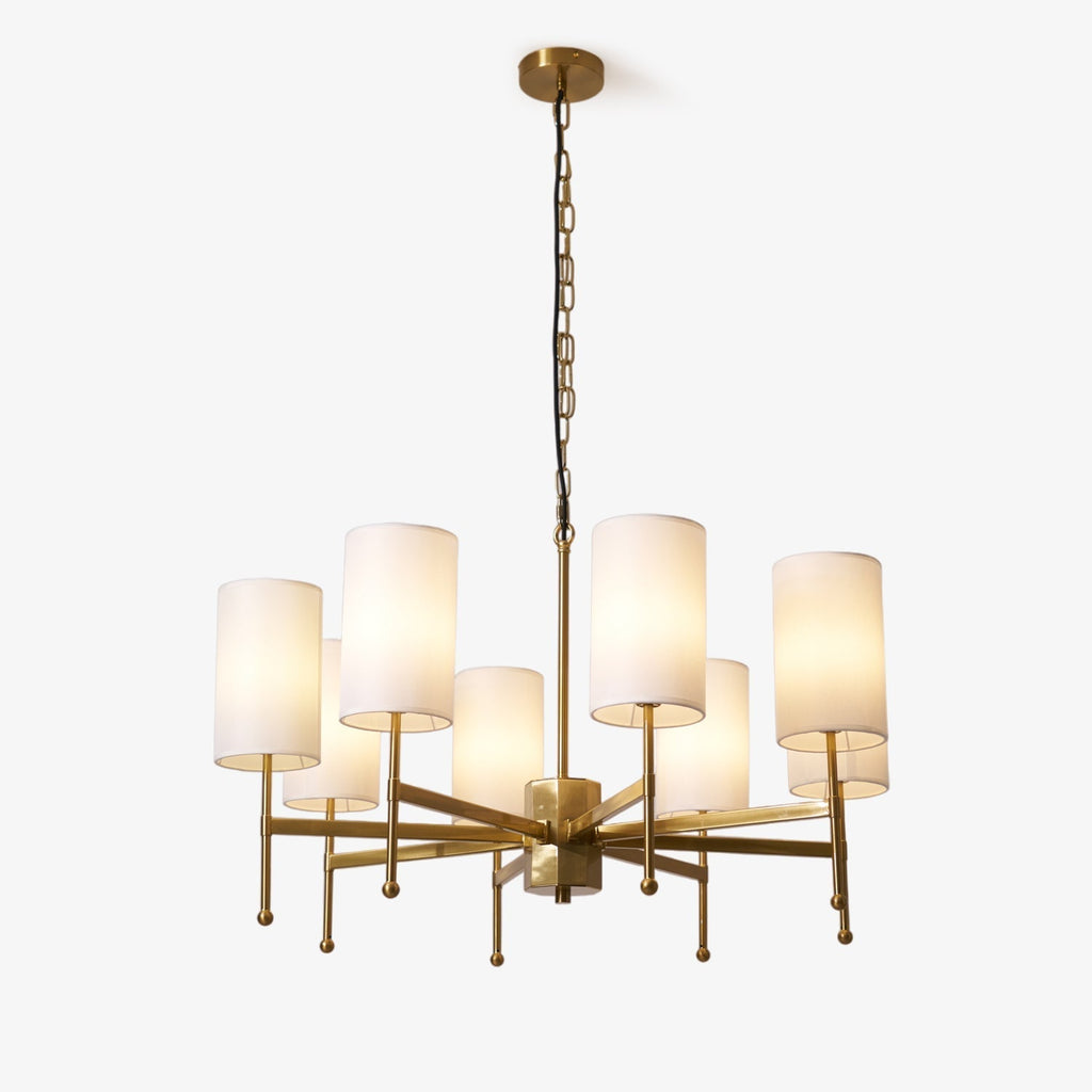 Telise Fabric Chandelier-Moonnatur