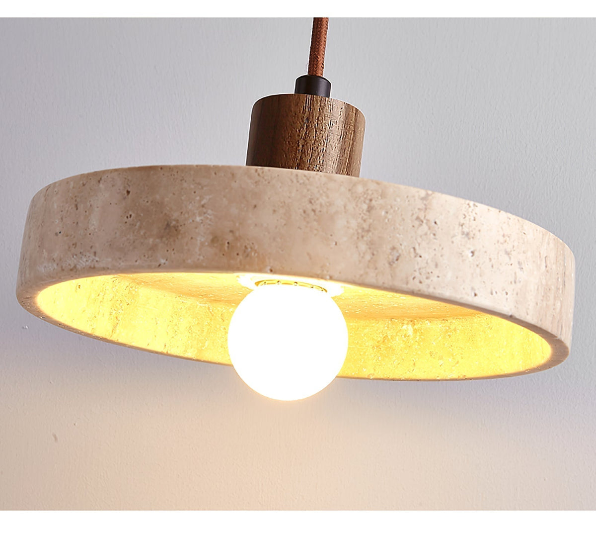 Yarrelfield Travertine Pendant Light-Moonnatur