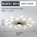 Islenorie Acrylic Ceiling Light-Moonnatur