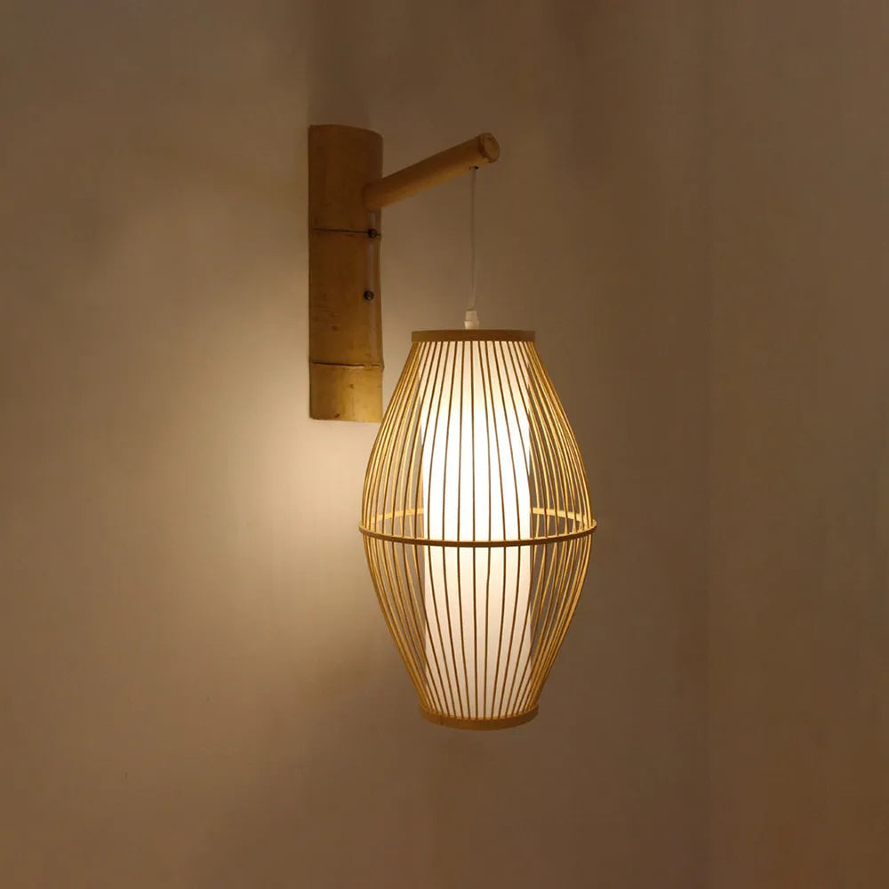 Hatherenna Rattan Wall Light-Moonnatur