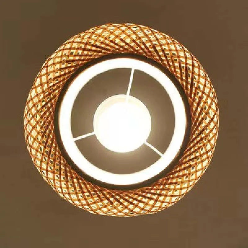 Dunselwick Wicker Pendant Light-Moonnatur